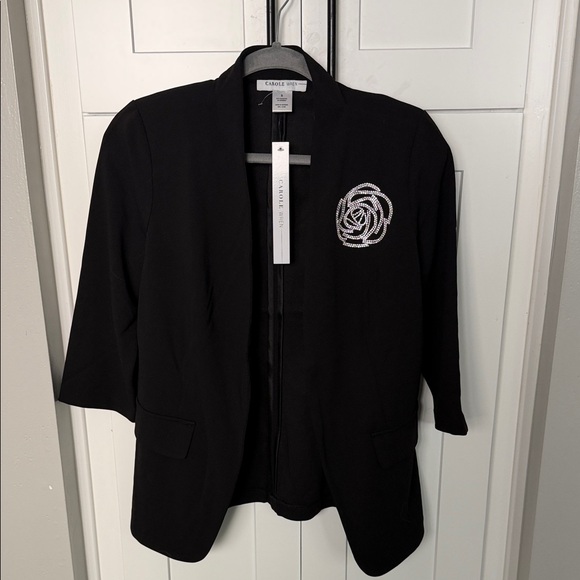 Carole Wren Jackets & Blazers - Rhinestone Floral Blazer